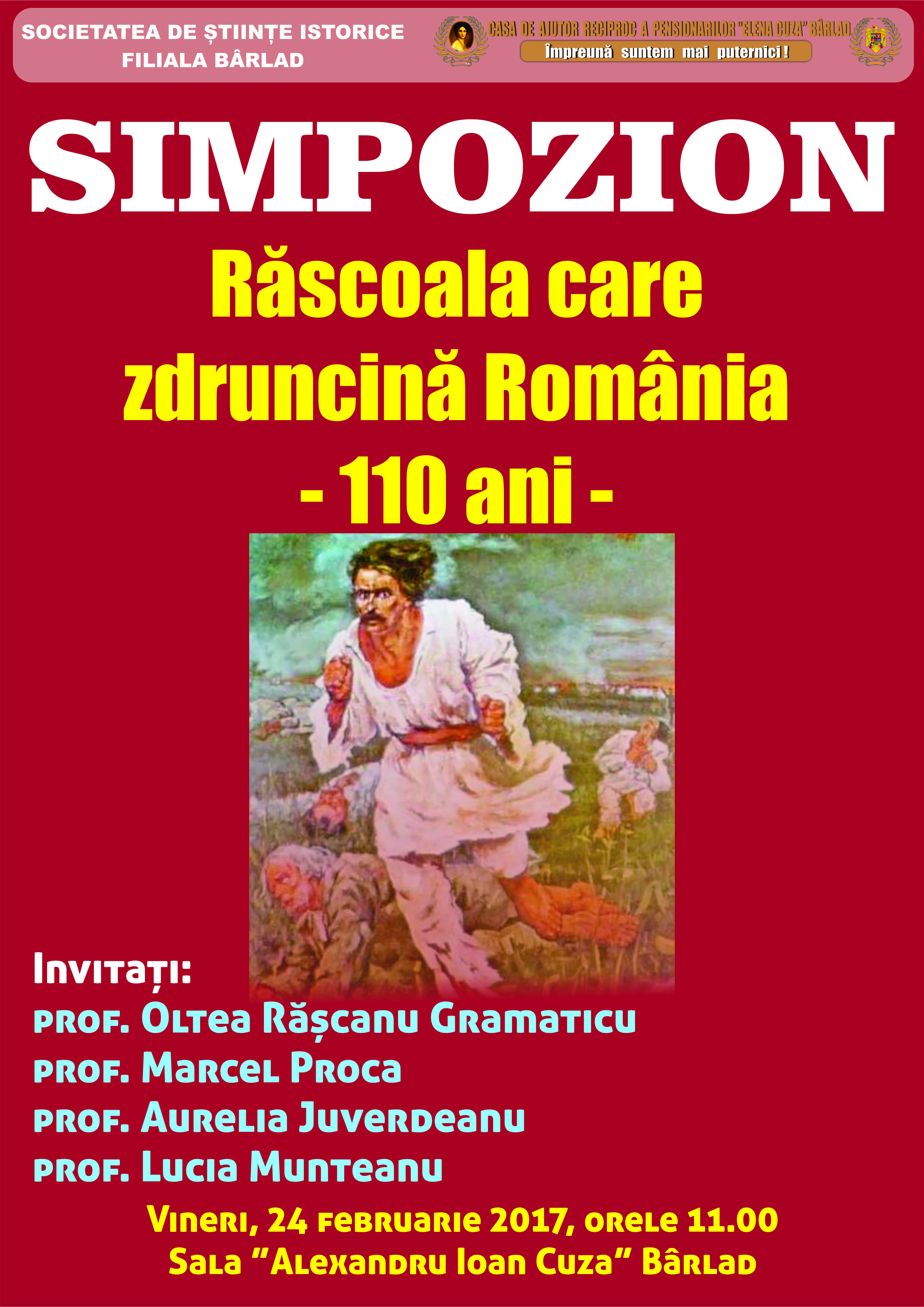 Simpozion: Răscoala care zdruncină România